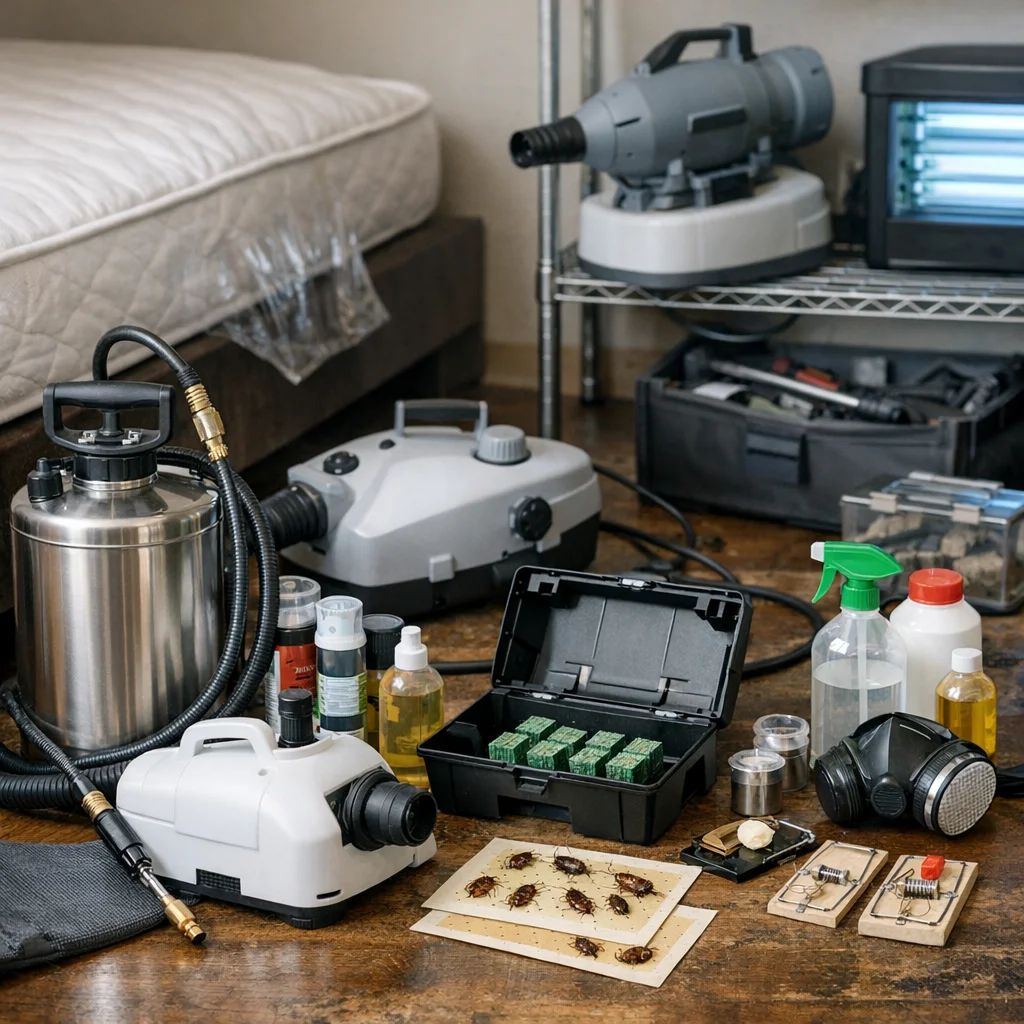 Technicien FL Hygiène 3D en intervention anti-nuisibles à Stains