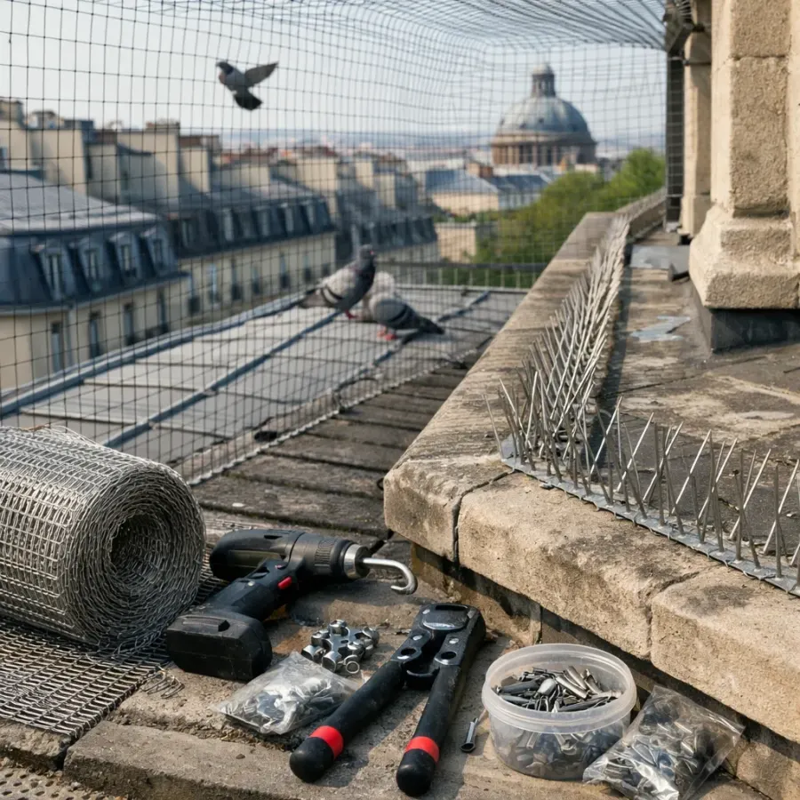 Dépigeonnisation et protection des bâtiments contre les pigeons